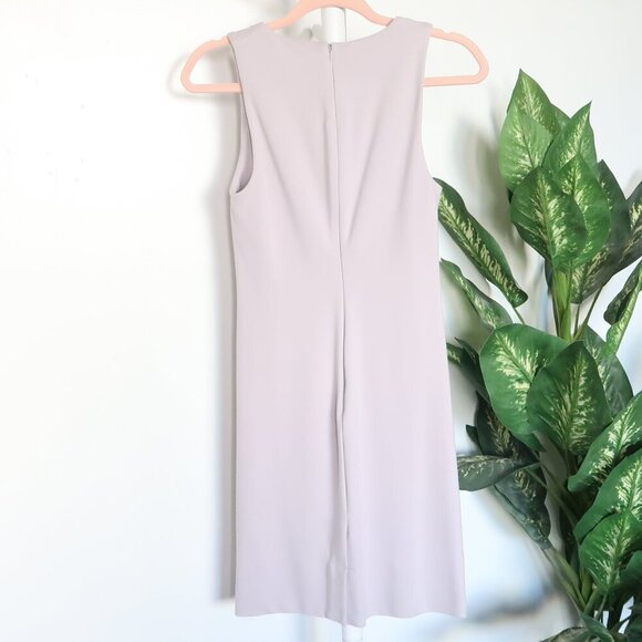 Aritzia Babaton Miguel Pale Lavender Ponte Knee-length Slim Mini Sheath Dress 4 - Picture 3 of 7